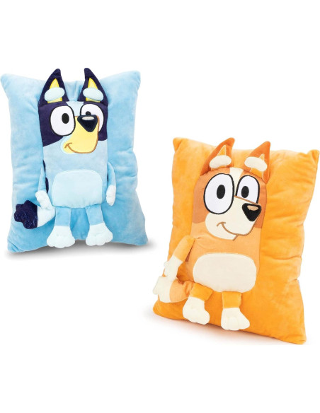 Almohada de Abrazo Bluey Bingo 33 cm - Peluche Suave Oficial