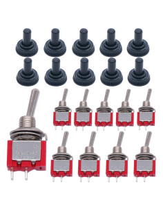Interruptor Basculante Twidec 10 Pcs SPST 2 Pines ON/OFF 125V