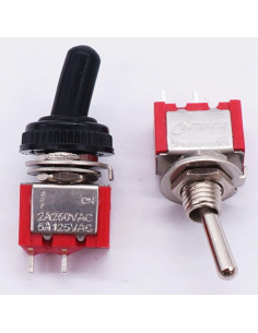 Interruptor Basculante Twidec 10 Pcs SPST 2 Pines ON/OFF 125V 2