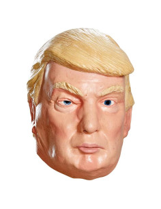 Máscara de Vinilo Deluxe Donald Trump para Hombre Disguise