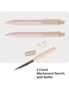 Set de 2 Lápices Mecánicos U Brands Cambria Rosa Blush 0.7 mm 2