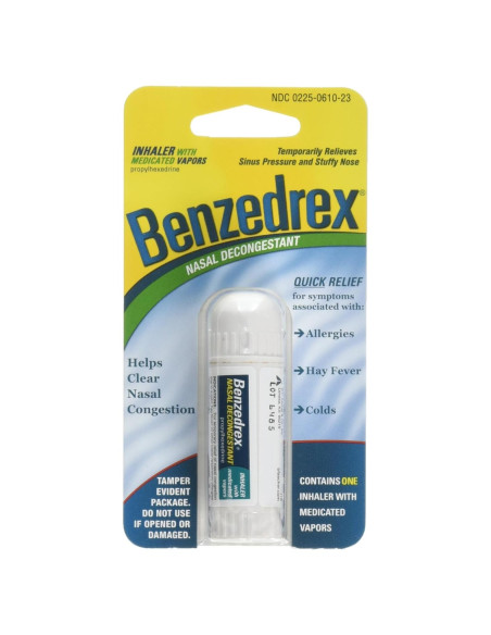 Inhalador Descongestionante Nasal Benzedrex - 6 Cuentas