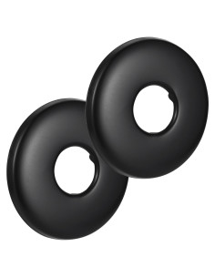 OIIKI 2 Paquete Cubiertas de Flange de Ducha 6.28 cm Negro Mate