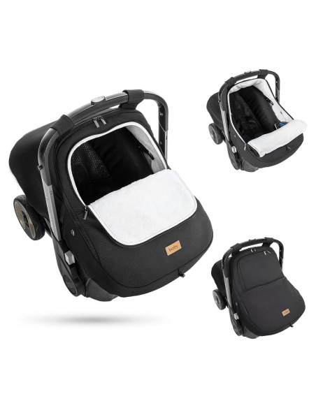Cubierta de Asiento de Coche para Bebé Bioby Negra Impermeable