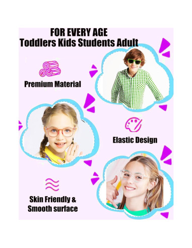 Correa de Gafas para Niños AURAADORN Ajustable 16.5-25.4 cm