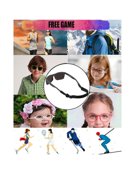 Correa de Gafas para Niños AURAADORN Ajustable 16.5-25.4 cm