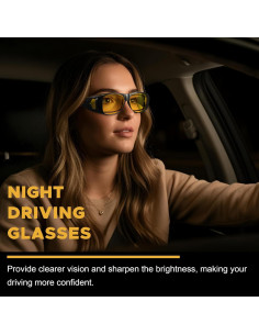 Gafas de Visión Nocturna Polarizadas LVIOE Unisex Amarillo 2