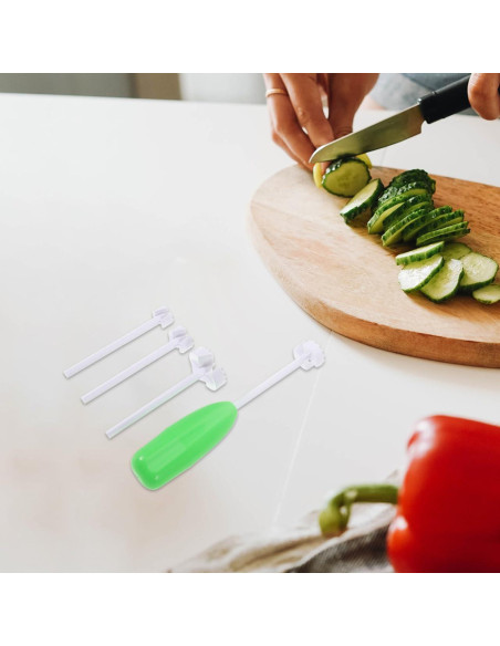 Deshuesadora de Cereza HOLIDYOYO Verde 2 Sets Gadget de Cocina Deshuesadora de Cereza HOLIDYOYO Verde 2 Sets Gadget de Cocina