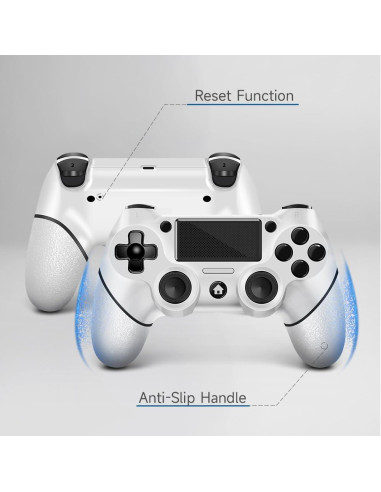 Paquete de 2 Controladores Inalámbricos AceGamer PS4 - Blanco