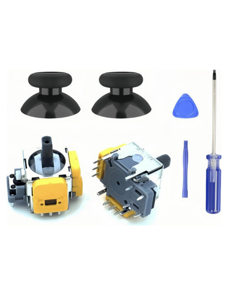 Reemplazo Joystick Analógico HYYHFIX PS5 2 Pcs Amarillo