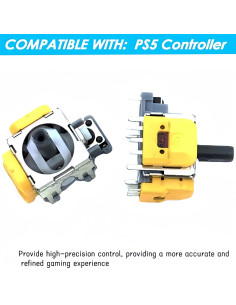Reemplazo Joystick Analógico HYYHFIX PS5 2 Pcs Amarillo 2