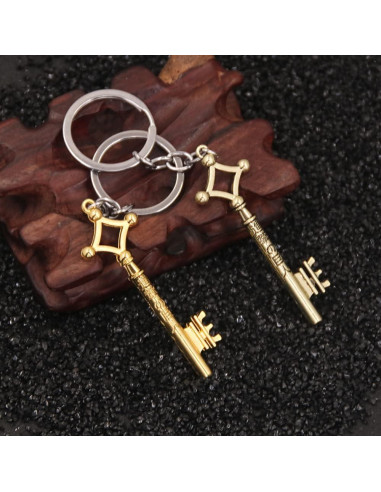 Llavero de Anime AOT Eren Jaeger - Llave del Sótano Dorado