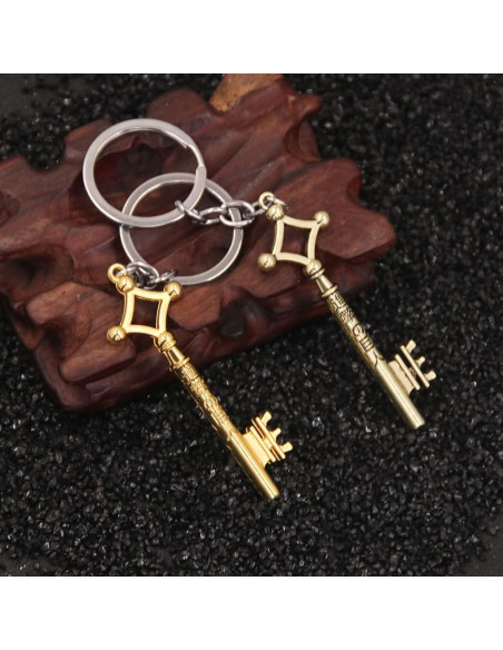 Llavero de Anime AOT Eren Jaeger - Llave del Sótano Dorado