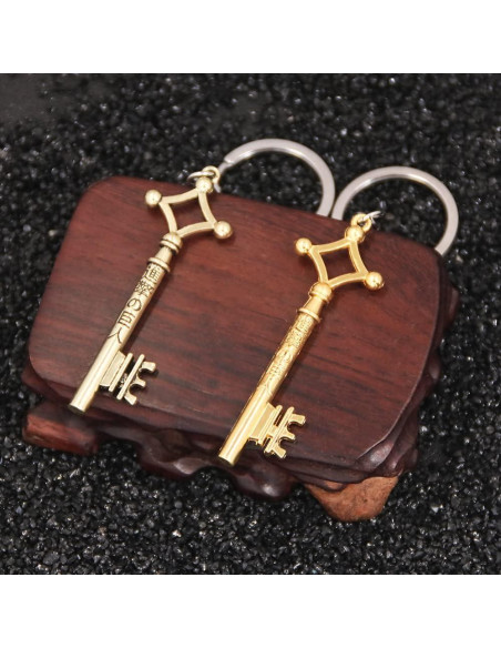 Llavero de Anime AOT Eren Jaeger - Llave del Sótano Dorado