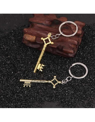 Llavero de Anime AOT Eren Jaeger - Llave del Sótano Dorado