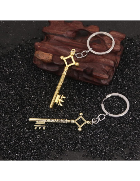 Llavero de Anime AOT Eren Jaeger - Llave del Sótano Dorado