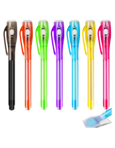 Set de 7 Bolígrafos de Tinta Invisible UV Daemson - 7 Colores