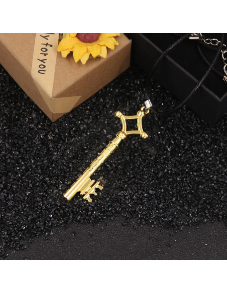 Llavero de Anime AOT Eren Jaeger - Llave del Sótano Dorado