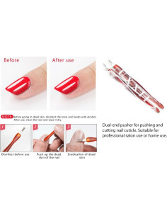 Removedor de Cutículas LUXXII 11 cm - Paquete de 2 2