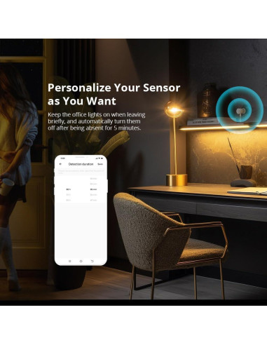 Sensor de Presencia Humana Zigbee Smilewolf SNZB-06P 4m