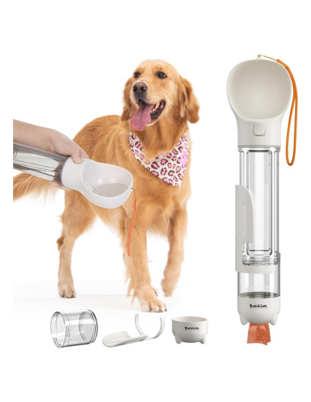 Botella de Agua y Comida PUPIHOM 300ML para Perros - Portátil
