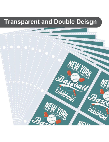 Álbum de Cartas Pemocyny 4 Bolsillos Negro - PU Resistente