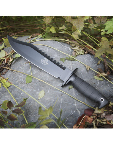 Cuchillo Bowie de Supervivencia Mossy Oak 38.1 cm con Funda