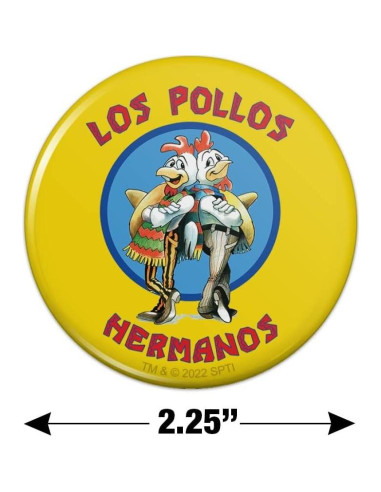 Imán de Botón Breaking Bad Los Pollos Hermanos 5.7cm