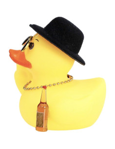 Pato de Goma Amarillo TAOHUAJIANG Decoración Divertida 2