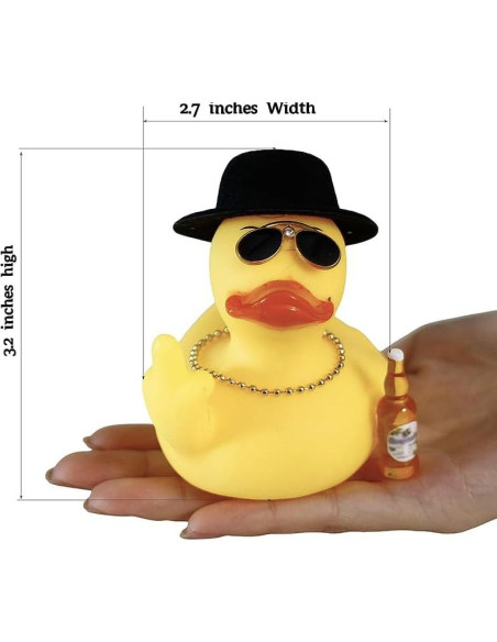 Pato de Goma Amarillo TAOHUAJIANG Decoración Divertida