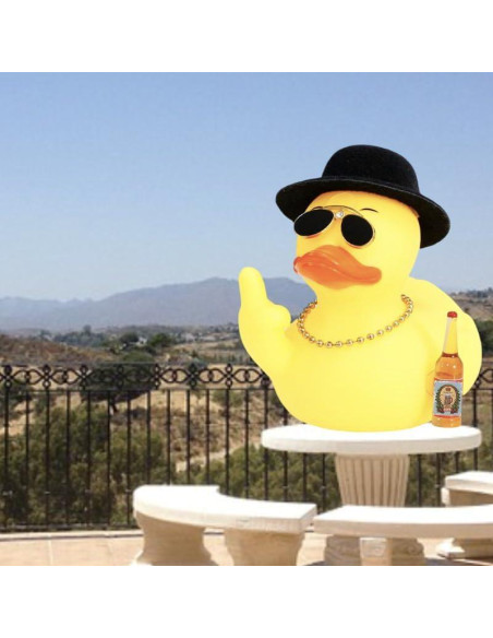 Pato de Goma Amarillo TAOHUAJIANG Decoración Divertida