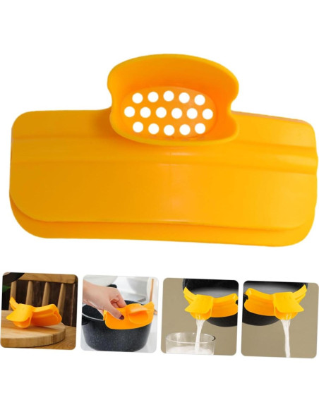 Embudo de Vertido de Silicona TOPPERFUN 13x7x4 cm Amarillo