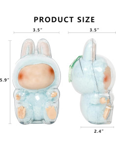 Caja de Exhibición Acrílica para Muñeca de Peluche 15cm 2