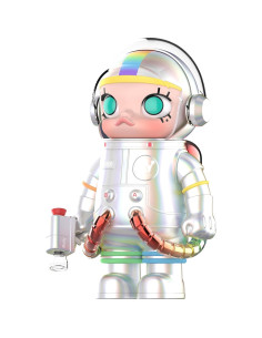 Figurita POP MART MEGA Space Molly 400% Arcoíris 29.5cm 2