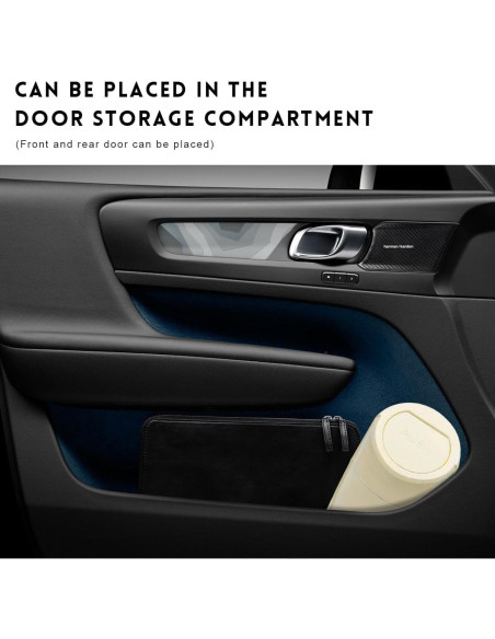 Bote de Basura para Auto Wevdn Beige 1200ml a Prueba de Fugas