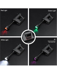 Luz Táctica NOBUHIRO para Casco Militar 4 Modos Verde/Blanco 2