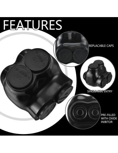 5 Conectores de Cable Multi Aislados Saysurey 1-14 AWG