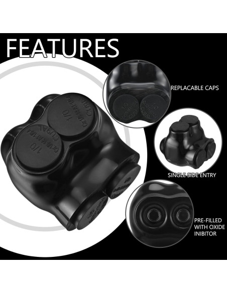 5 Conectores de Cable Multi Aislados Saysurey 1-14 AWG