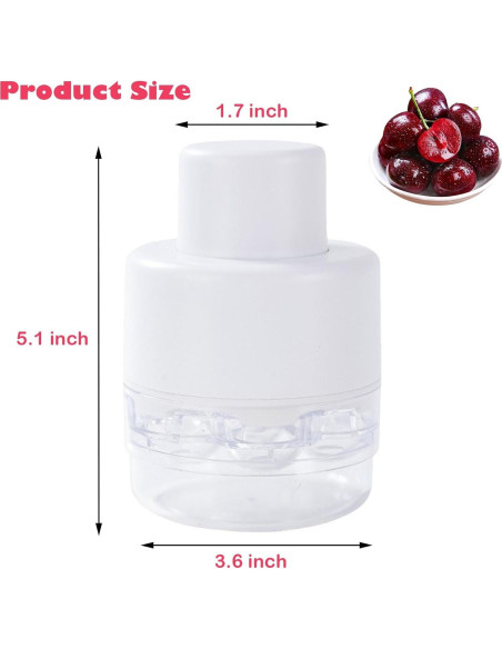 Deshuesadora de Cerezas UnisonPet 7 Huecos Blanca - Multifuncional