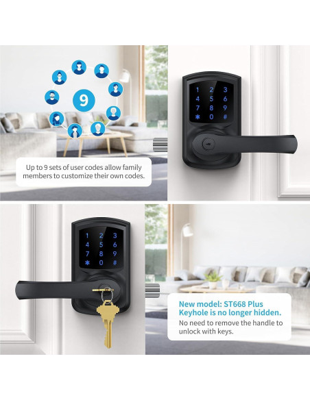 Cerradura Electrónica Sin Llave Signstek ST668 con Teclado Táctil Cerradura Electrónica Sin Llave Signstek ST668 con Teclado Táctil