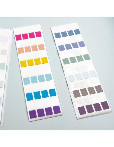Pestañas Adhesivas de Índice TuNan 720 Piezas 1.27 cm 18 Colores