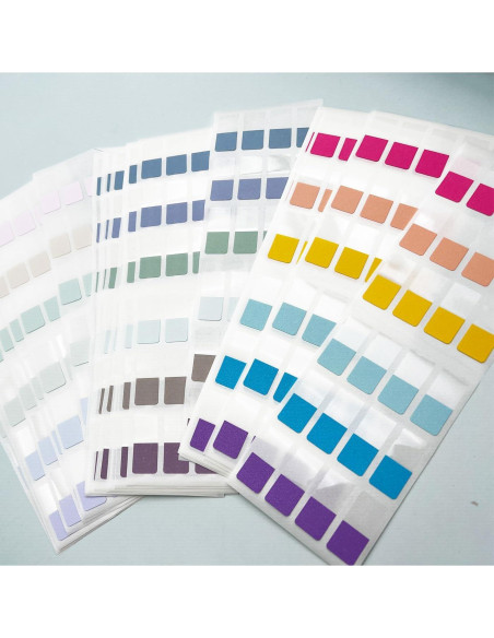 Pestañas Adhesivas de Índice TuNan 720 Piezas 1.27 cm 18 Colores