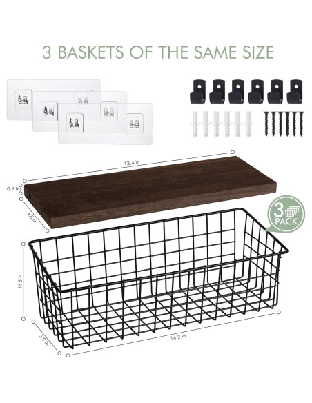 Cestas Colgantes de Pared Extra Grandes C C Fashion 3 Pack Cestas Colgantes de Pared Extra Grandes C C Fashion 3 Pack