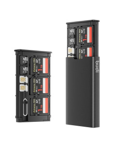 Estuche BUDI para Tarjetas de Memoria Micro SD y SD - 6 Slots