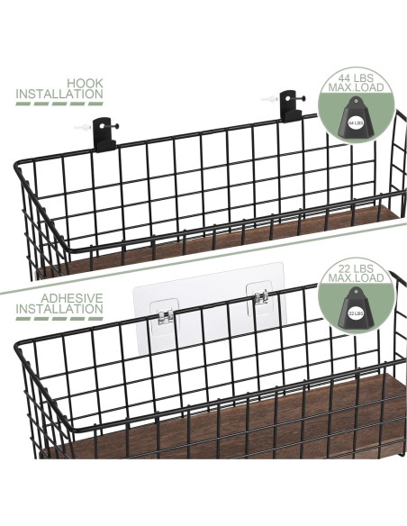 Cestas Colgantes de Pared Extra Grandes C C Fashion 3 Pack Cestas Colgantes de Pared Extra Grandes C C Fashion 3 Pack