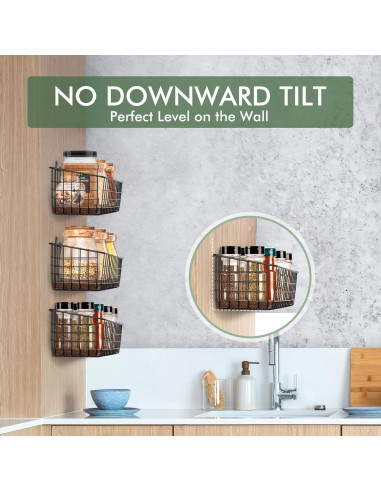 Cestas Colgantes de Pared Extra Grandes C C Fashion 3 Pack