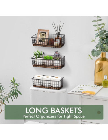 Cestas Colgantes de Pared Extra Grandes C C Fashion 3 Pack