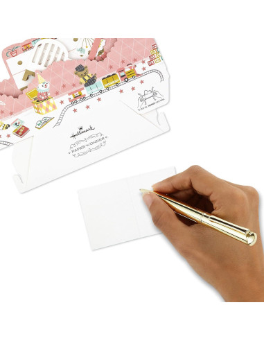 Tarjeta Pop Up Hallmark Baby Shower Niña Guardería 15.24x22.86cm