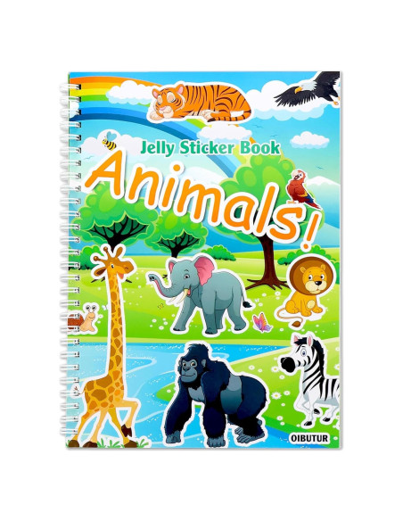 Libro de Pegatinas Reutilizables OIBUTUR para Niños 2-4 Años Libro de Pegatinas Reutilizables OIBUTUR para Niños 2-4 Años