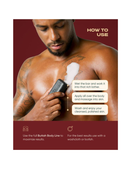 Jabón de Barra Buttah Skin Dorion Renaud 100g - Carbón Activado